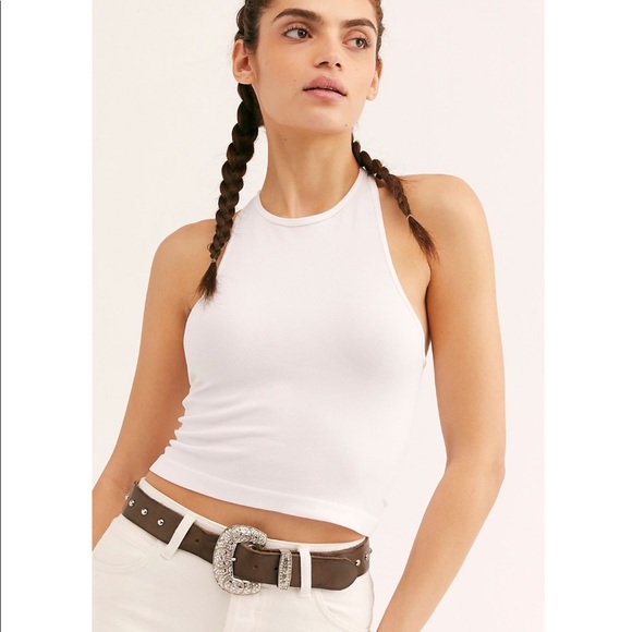 Free People Embellished Studded Leather Belt - Picture 3 of 3